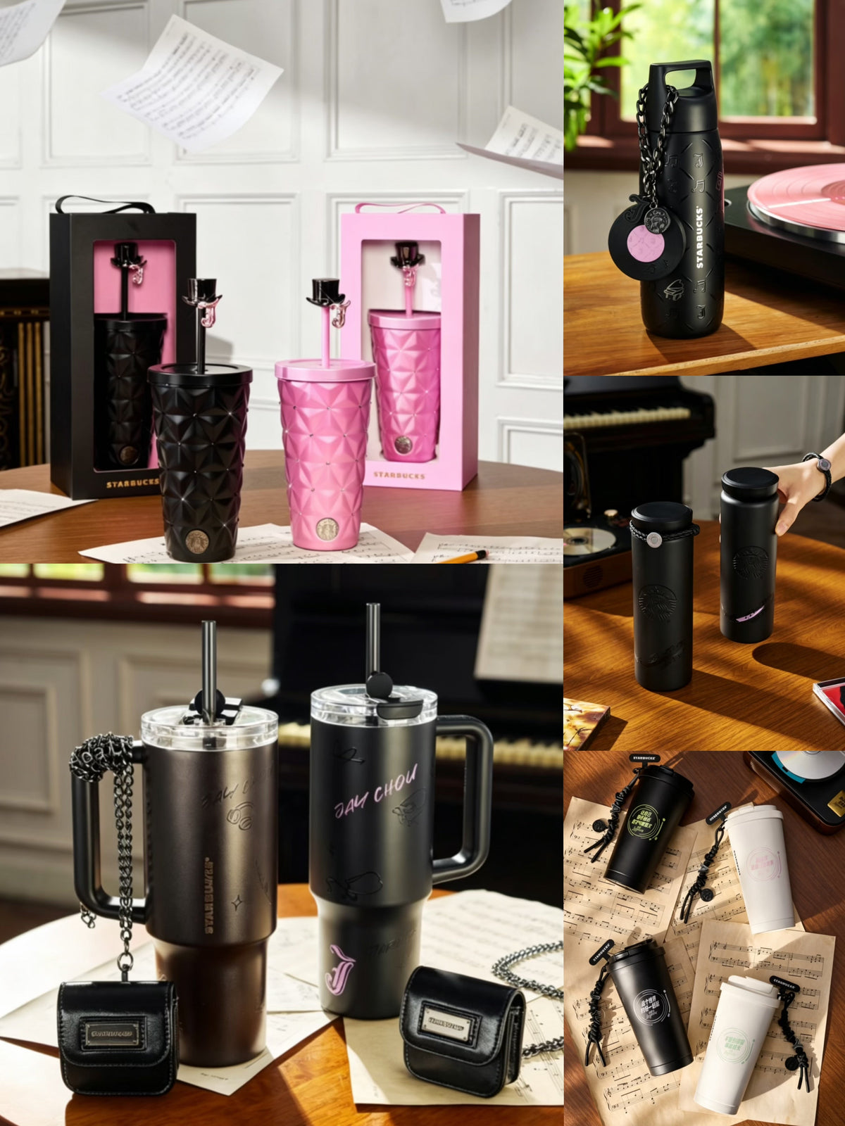 Starbucks Jay Chou Coffee Overture Cups Tumblers Series