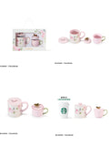 Starbucks 2026 China Rose Blossoms Garden ceramic mug set 
