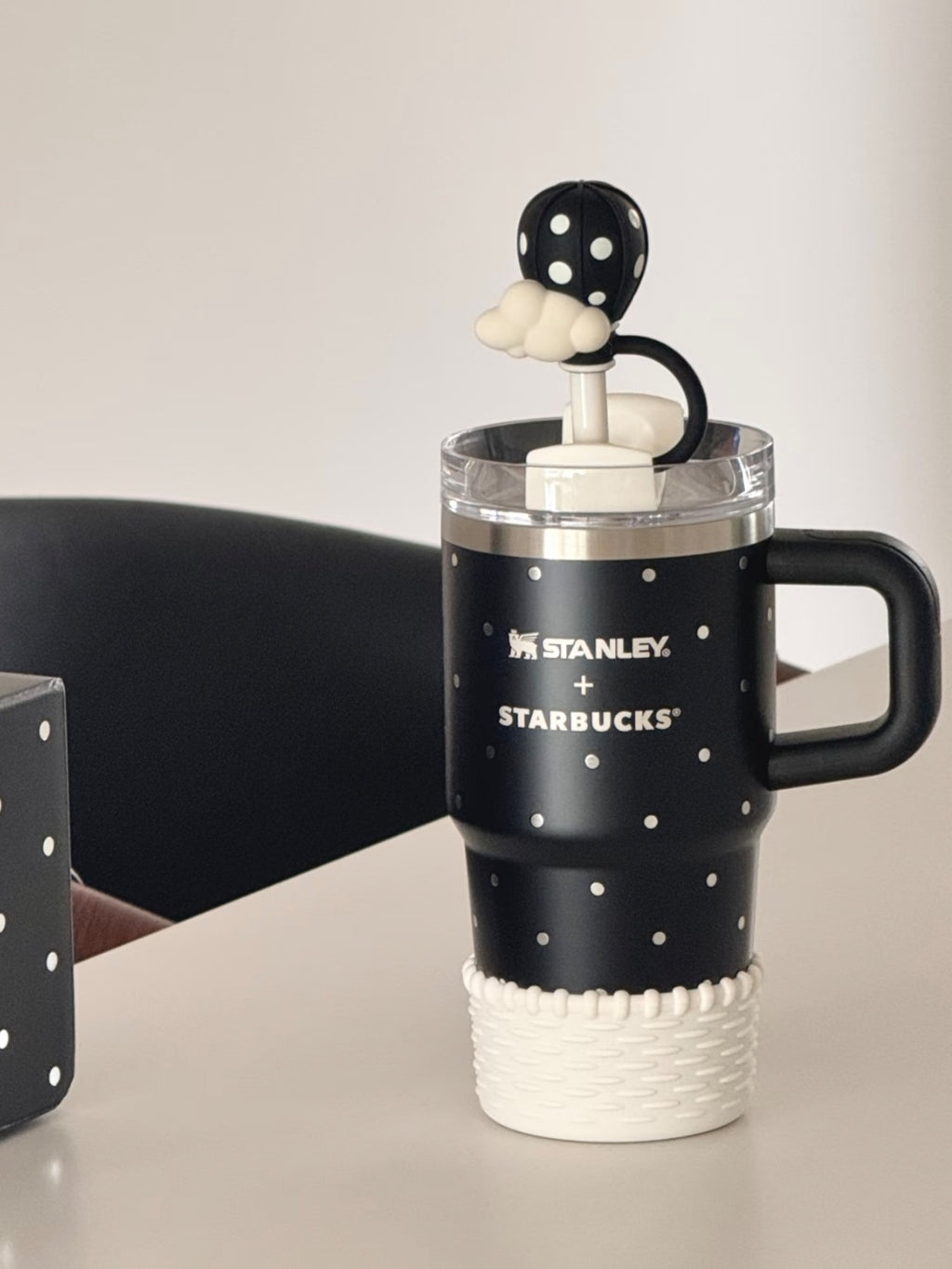 Starbucks Stanley Polka Dot Wonderland Stainless Steel Cup 20oz front view