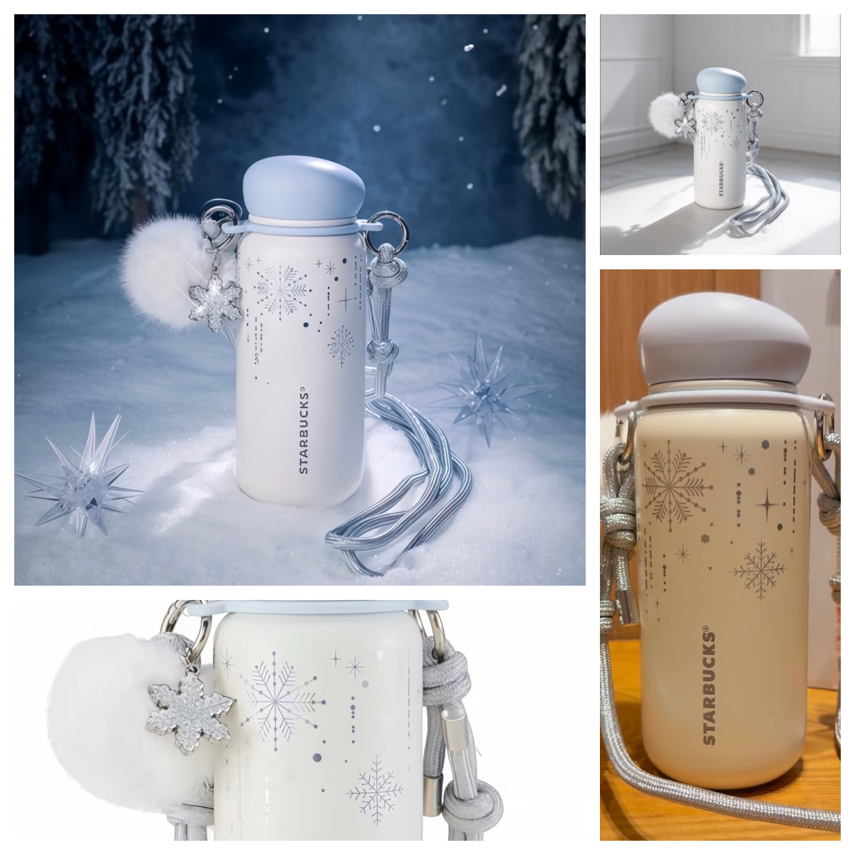 Starbucks 2025 China Winter Snowlit Wonderland Portable SS Cup 420ml